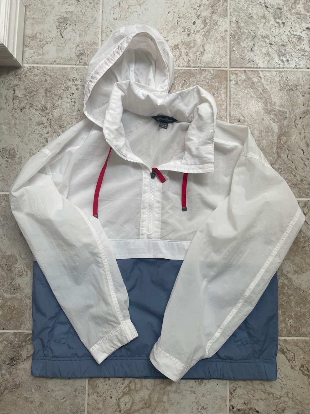 Eddie Bauer Hooded Anorak with Red Drawcords